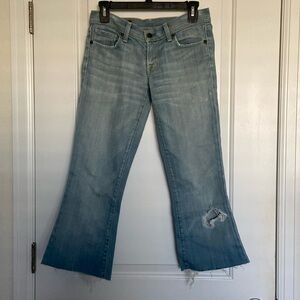 Citizens of Humanity jerome dahan low waist flair cropped jeans Size 26